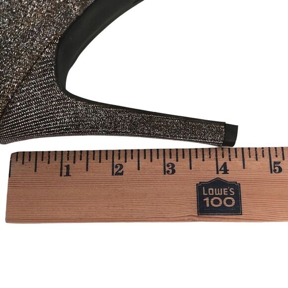 .WIDE FIONI NIGHT GOLD SPARKLE PUMPS 8W - Picture 7 of 13